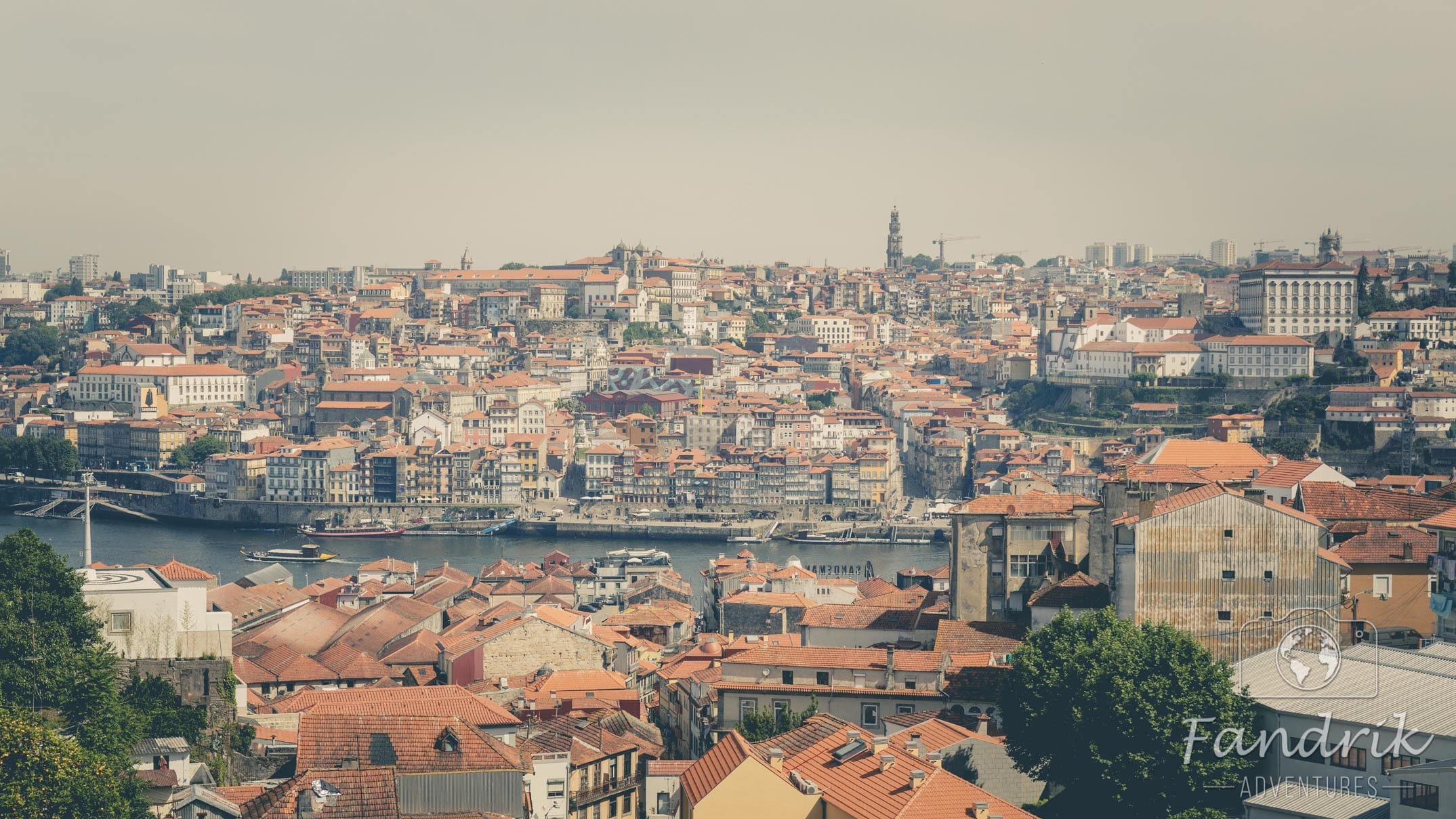 A fascinating view of the old town of Porto.